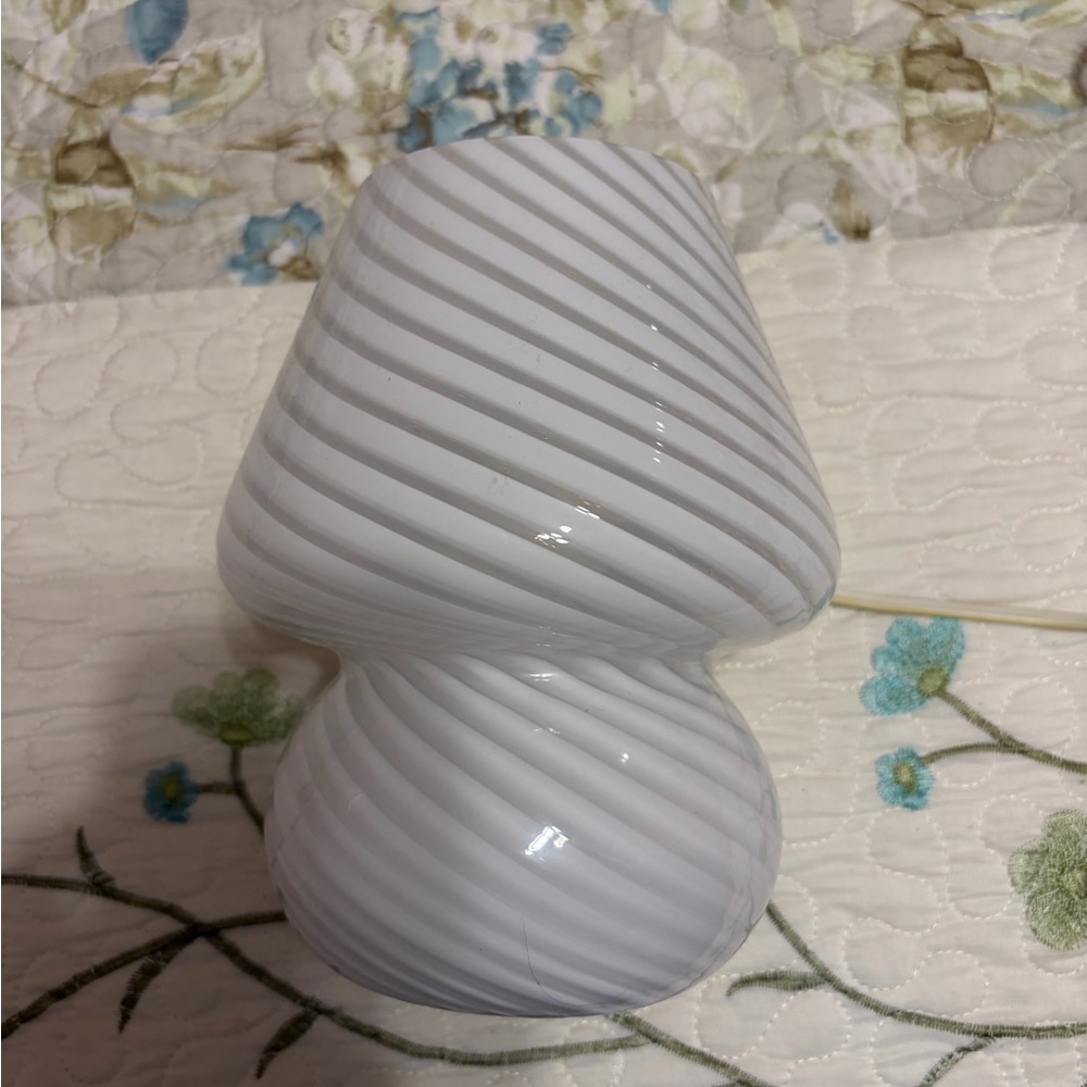 Elegant White Swirl Vase